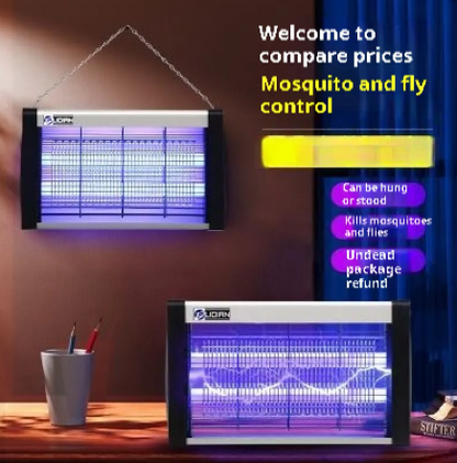 Lámpara Mata Moscas y Mosquitos Eléctrica para Interiores