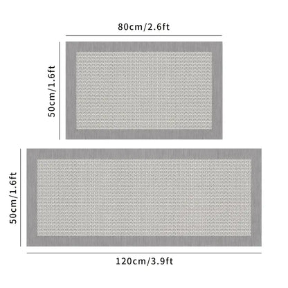Paquete de 2 Tapetes de Cocina Durables, Antideslizantes e Impermeables