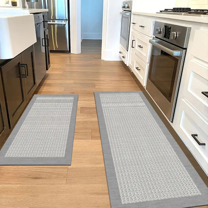 Paquete de 2 Tapetes de Cocina Durables, Antideslizantes e Impermeables