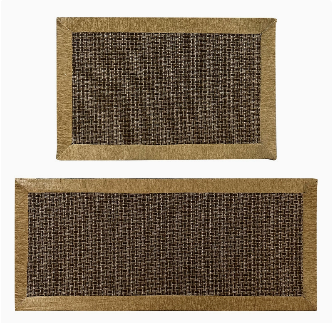 Paquete de 2 Tapetes de Cocina Durables, Antideslizantes e Impermeables