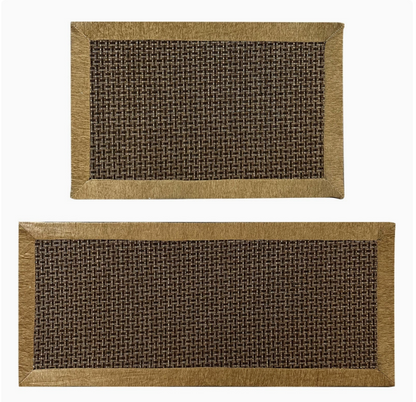 Paquete de 2 Tapetes de Cocina Durables, Antideslizantes e Impermeables
