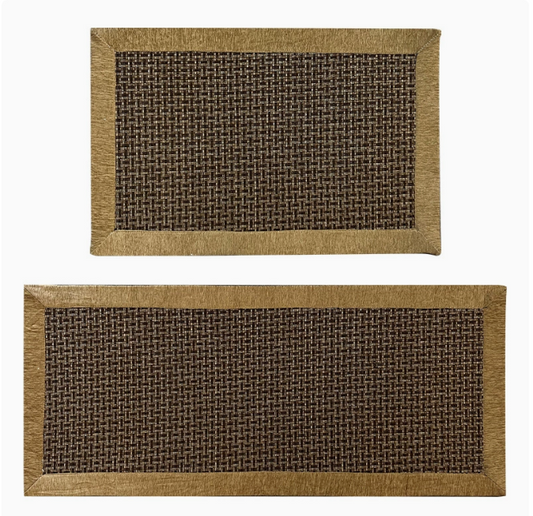 Paquete de 2 Tapetes de Cocina Durables, Antideslizantes e Impermeables