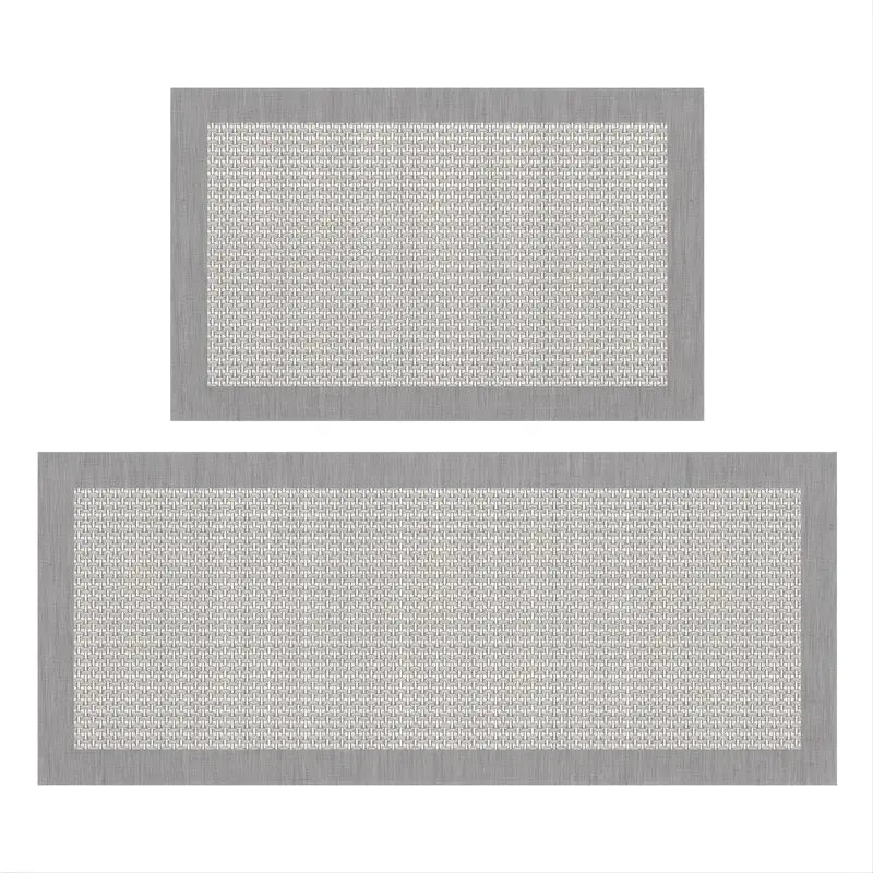 Paquete de 2 Tapetes de Cocina Durables, Antideslizantes e Impermeables